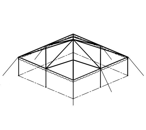 Clear Top Canopy Tent, 30' X 30'