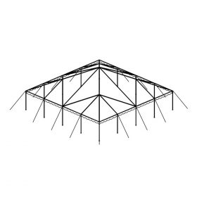 Clear Top Canopy Tent, 40' X 40'