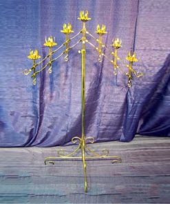 Candelabra, 7 Branch Gold