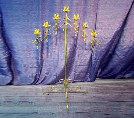 Candelabra, 7 Branch Gold