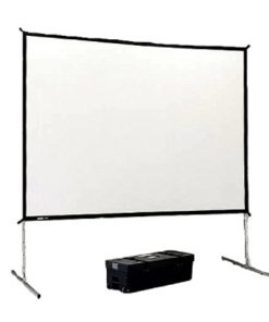 Projector Screen, 9' X 12' with Black Bottom Skirt (Indoor Only)