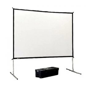 Projector Screen, 9' X 12' with Black Bottom Skirt (Indoor Only)
