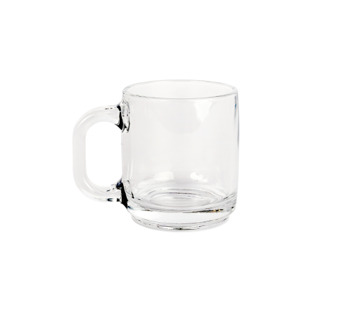 Clear Glass, 10oz Coffee Mug