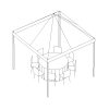 White Pop-Up Canopy, 10'X10'