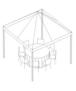 White Pop-Up Canopy, 10'X10'