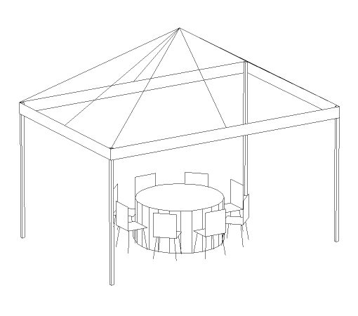 Pop-Up Canopy, 10'X15' White