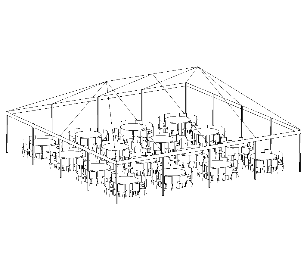 Frame Tent, 40’x40′ White – Allie's Party Equipment Rentals