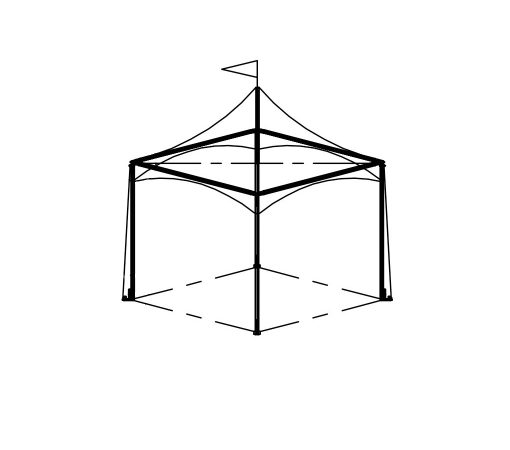 Festival Tent, 10'X10' White