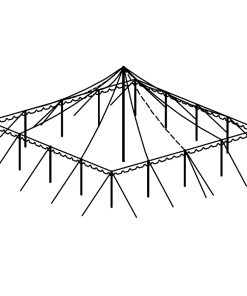 Push Pole Tent, 40'X40' White