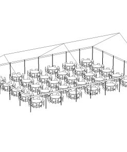 JumboTrac Frame Tent, 50'X70' White