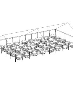 JumboTrac Frame Tent, 50'X85' White