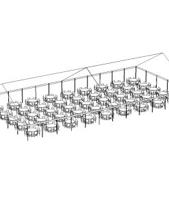 JumboTrac Frame Tent, 50'X100' White