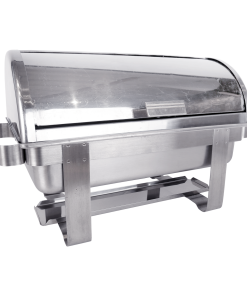 Rectangle Roll Top Chafer, 8qt. Polished