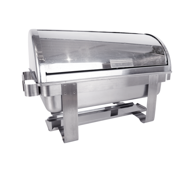 Rectangle Roll Top Chafer, 8qt. Polished