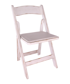 Chair, Wood Folding Shabby Chic