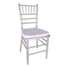 Chair, Silver Chiavari with Cushion