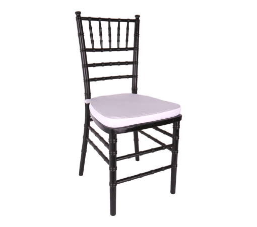 Chair, Black Chiavari with Cushion