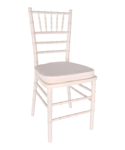 Chair, White Chiavari with Cushion