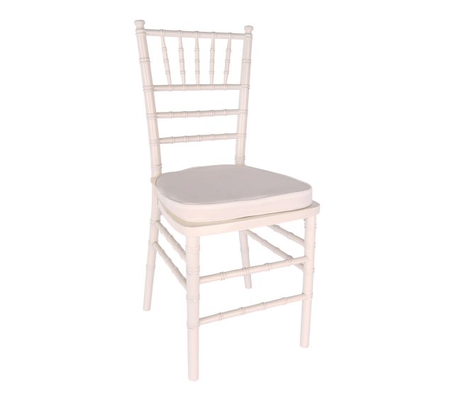 Chair, White Chiavari with Cushion