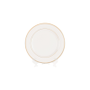 White with Gold Border, Salad Plate 8”