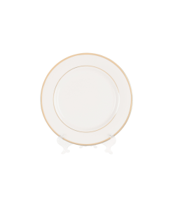 White with Gold Border, Salad Plate 8”