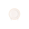 White with Gold Border, Bread Plate 6”