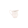 White with Gold Border, Creamer