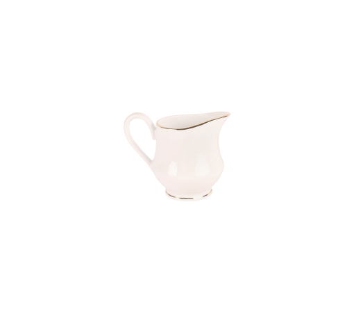 White with Gold Border, Creamer