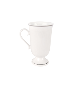 White and Silver China, Irish Coffee Mug