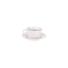 Ivory with Gold Border, Coffee Saucer