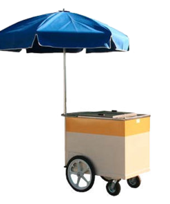 Ice Cream Cart with Umbrella
