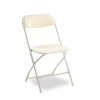 Chair, Ivory Plastic Folding