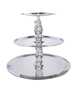 3-Tier Polished Stainless Tray