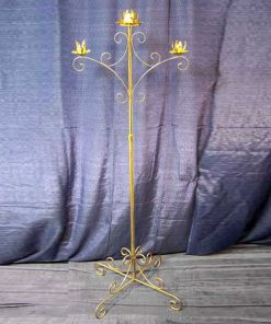 Candelabra, 3 Branch Gold