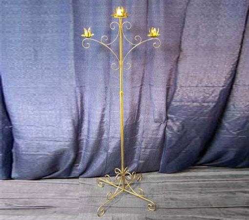 Candelabra, 3 Branch Gold