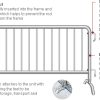 4' x 6.5' Bike Barricades Metal