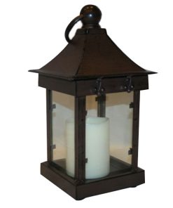 Centerpiece, Antique Candle Lantern 16"