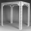 84" Square White Lattice Gazebo / Chuppah