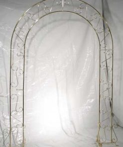 White, Gold, Black, or Silver Metal Arch