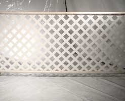 8'x42" White PVC Event Fence