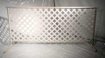 8'x42" White PVC Event Fence