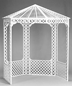 80" Round White Gazebo