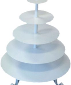 Cupcake Stand White Round 5 Tier